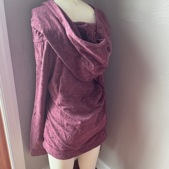 Lululemon maroon hoodie button closure size 4 - Picture 3 of 16